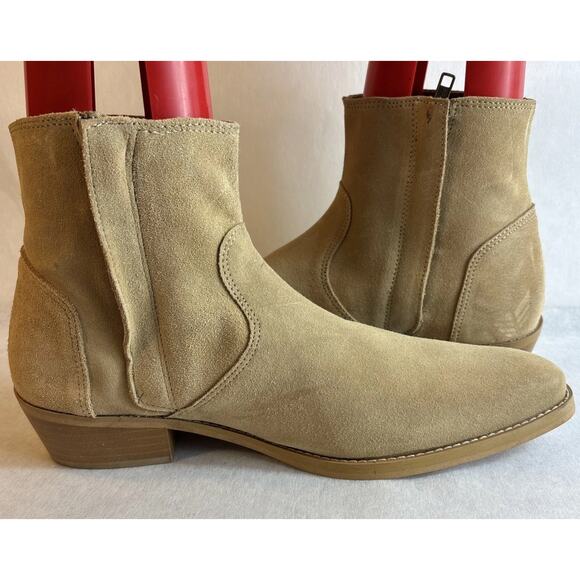 Mens Chukka Boots Size UK 9 Tan Taupe Suede Dressy Casual main image 5